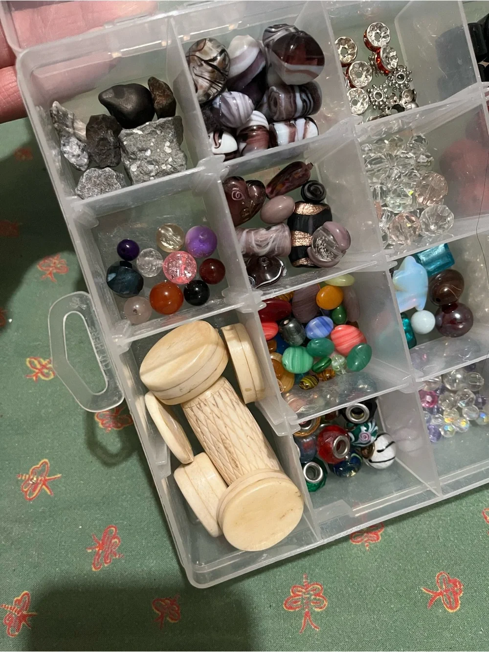 Plastic Compartment Organizer Storage Box - Clear